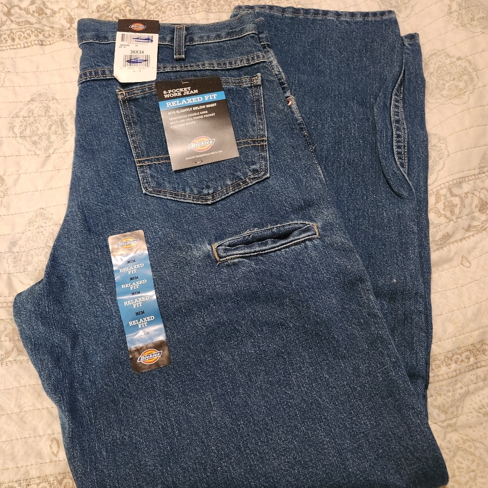 Dickies Relaxed Fit Men’s Jeans - Blue Denim